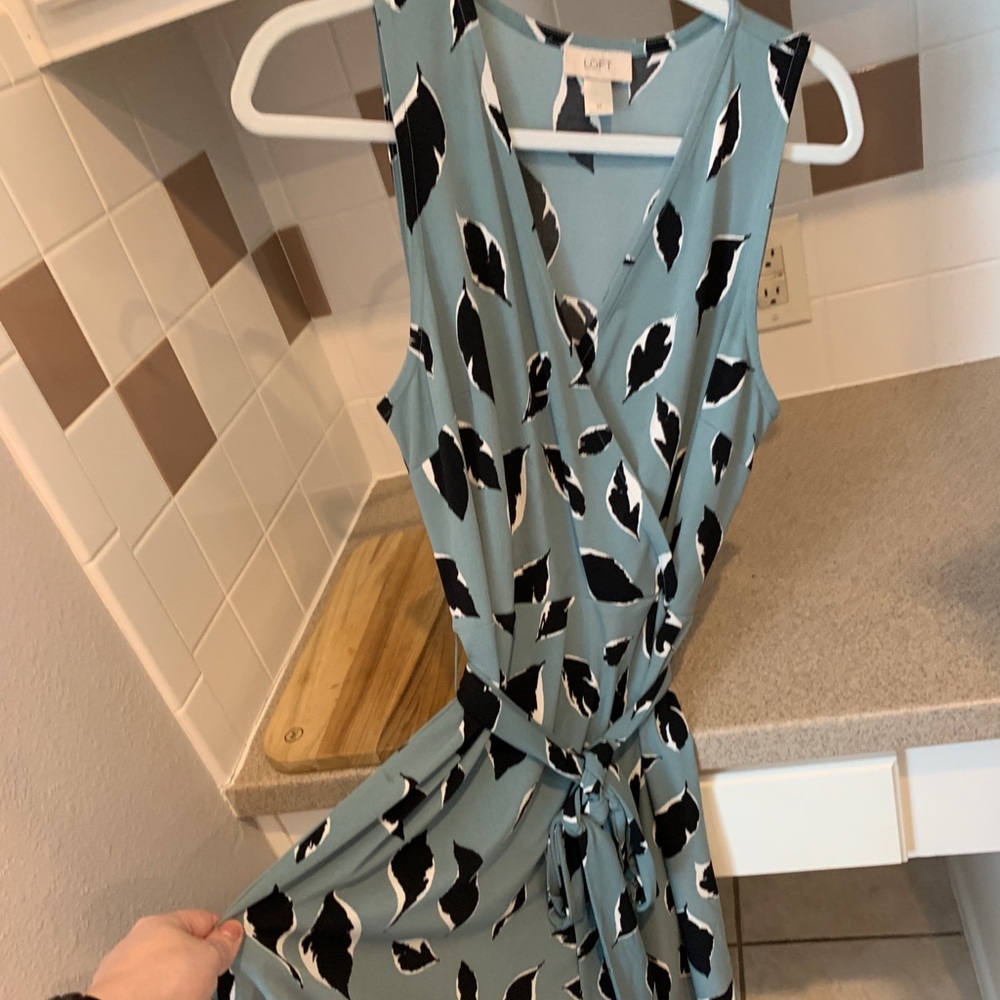 Loft bird wrap dress